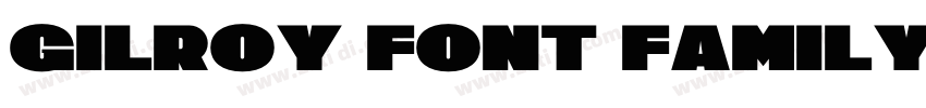 Gilroy Font Family字体转换